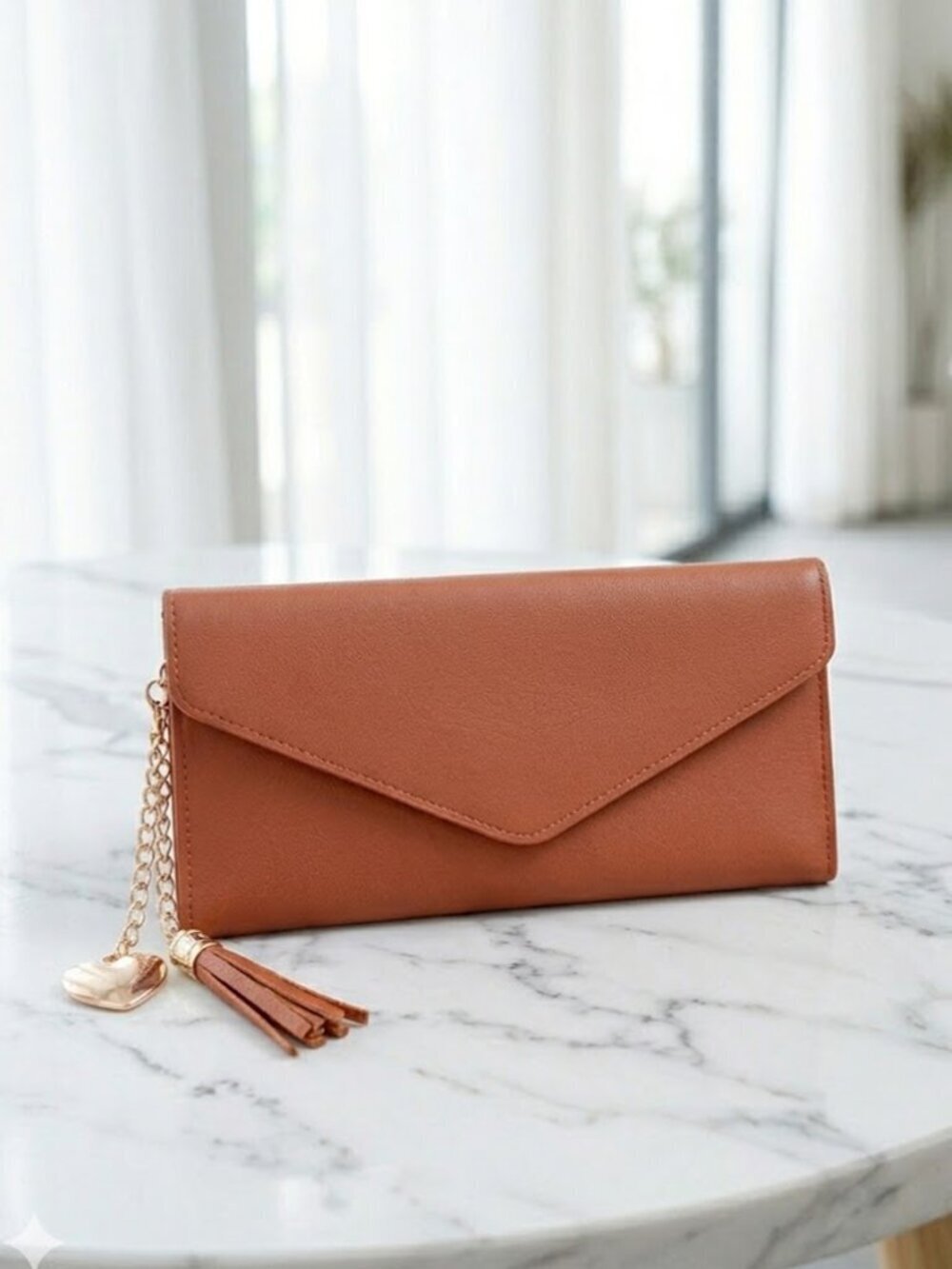 Ladies Brown Leather Wallet